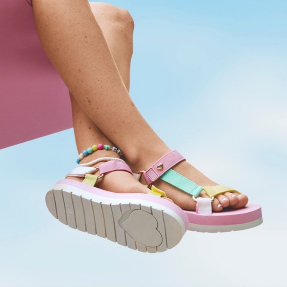 Target Stoney Clover Lane Women's Pink and Green Sandals